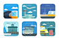 交通图标——Web元素矢量Transportation Icons - Web Elements Vectors飞机、汽车、公共汽车、货物、收集、交付,图标,说明,机器,海洋,地铁,地铁设计、平台、公共、铁路、船舶、航运、车站、停止、地铁、出租车、科技、交通、火车、电车、交通、旅游、矢量,车,车轮 airplane, automobile, bus, cargo, collection, delivery, icon, illustration, machine, marine, metro, metro