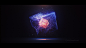 General 1920x1080 abstract pixel art artwork disintegration particular floating particles glowing cube reflection floating blurred boxes digital art