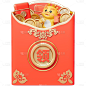 龙年春节新春新年过年除夕电商促销卡通感拟人龙红包组合元素素材