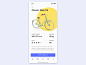 Bike Sharing App Animation – Finding Your Bike 黄色 自行车 应用 yellow transportation sharing renting iphone x ios data bike bicycle