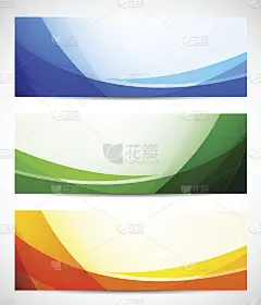 一套抽象横幅