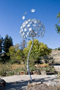 'Aero Agoseris' is a 15 foot kinetic wind sculpture by Mark Baltes located in Boise, Idaho