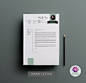 CV template : This elegant and professional resume will help you get noticed! The package includes a resume sample, cover letter and references example in a pretty modern theme.