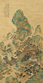 王翚——《山间楼阁》【闲窗展宋元人画册，精神相洽，拈笔仿之，遂成此图。孙过庭书云：偶然欲书谓之一合，画道亦如是耳】人物山水楼阁 立轴欣赏 | 
清|王翚(1632-1717)字石谷，号耕烟散人、鸟目山人、剑门樵客等。被称为“清初画圣”。与王时敏、王鉴、王原祁并称“四王”，加上吴历、恽寿平合称“清初六家”或“四王吴恽”。擅山水人物花鸟草虫，笔法洒脱，用墨疏淡清逸。后也将其称为虞山派。