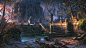 General 1366x768 town steps digital art bears forest on the floor DeviantArt