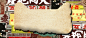 港风复古双十一文艺Banner海报背景