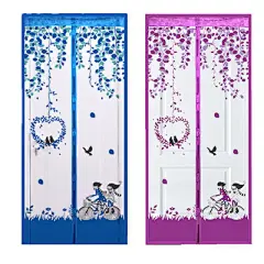 夏季防蚊门帘磁性软纱门帘子隔断粘扣客厅卧室厨房家用加密纱窗