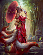Tamamo no mae, Yu Cheng Hong : A legendary fox spirit in Japanese mythology