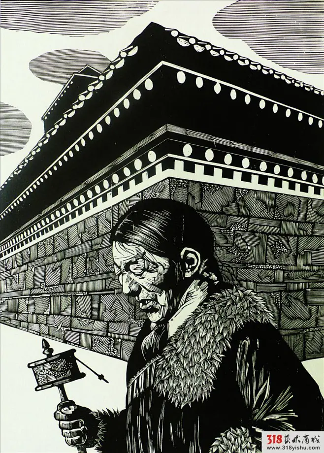 版画,木刻版画,版画作品,318-花瓣网