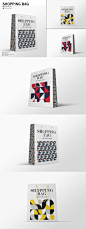 高品质的房地产手提袋购物袋VI设计样机展示模型mockups