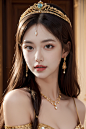 00794-4128946429-Cleopatra,1girl,Princess,young queen,gold diadem and jewels on her head,looking at the viewer,(realistic,photorealistic_1