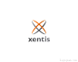 标志说明：国外xentis网络安全公司logo设计欣赏。