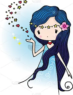 矢量卡通美女