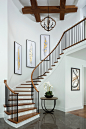 Staircase - transitional staircase idea in Nashville