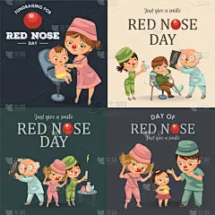 贺卡,红鼻子日,制服,白昼,健康保健,红色,护士,布置,问候