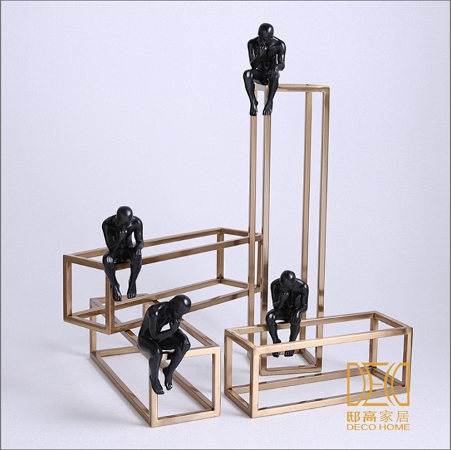 发现生活 新古典装饰品 书房软装摆件 合...