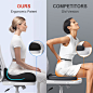 Benazcap X Large Memory Seat Cushion for Office Chair Ergonomic Cushions Butt Pillow for Pressure Relief Sciatica & Pain Relief Memory Foam for Long Sitting for Gaming Chair and Car Seat : Amazon.ca: Home