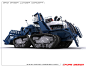 Super Loader : Super Loader - Ridiculous size loader that would compete with the largest front loaders of today. It does not articulate, it's a skid steer. But it does oscillate in the middle and has an expandable track base for high speed travel (a blurr