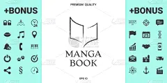 品牌名称,书,高雅,干的,画笔,图标,传媒,商务,图书馆,满意