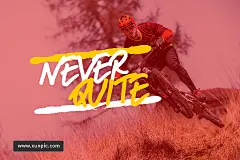 一款创新书法手写英文字体New French Font Free Version 字体下载 