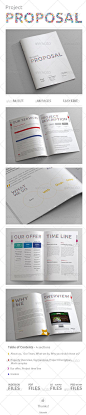 Modern Proposal Template — AI Illustrator #brochure #indesign • Available here →…