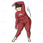 卡通感文体娱乐人物元素 