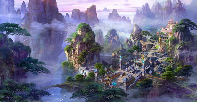 仙侠场景-Xiaoi-花瓣网