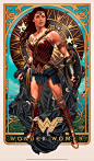 WONDER WOMAN - BOTTLENECK, RUIZ BURGOS : Gal Gadot as Wonder Woman in my tribute to Alfons Mucha's inspiring posters. I hope you like it!!
WONDER WOMAN poster Officially Licensed by Bottleneck Gallery.

Wonder Woman and all related characters and elements