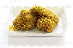 快餐,鸡肉,白色背景,白色,水平画幅,无人,不健康食物,快餐店,背景分离,美味