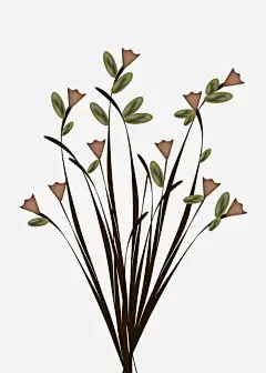 小清新田园风素雅插画免抠素材 创意素材 png素材