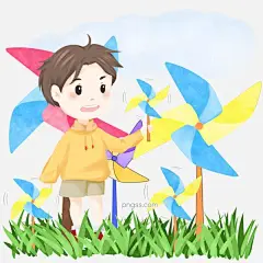春风人物和风车插画图片大小2000x2000px 图片尺寸2.91 MB 来自PNG搜索网 pngss.com 免费免扣png素材下载！彩色的风车#春分人物插画#卡通人物#卡通手绘#绿色的草地#植物装饰#