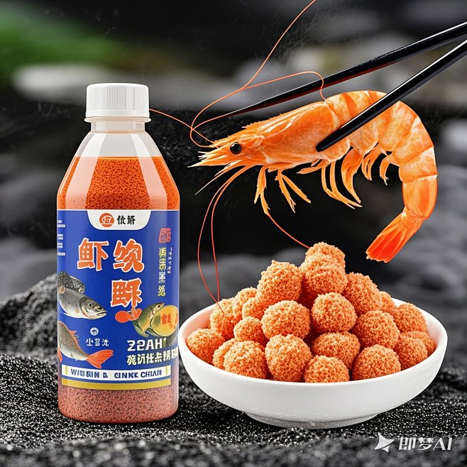 聚鱼鱼料的体标签平面设计：长21