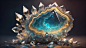 Photo crystal clusters fantasy art