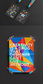 Creativita brand identity : Creativita is a design studio based in the Kingdom of Bahrain. This brand identity was created based on the combination of pixels and mutiple colors.