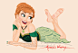 Anna pin up by AtomicKirby