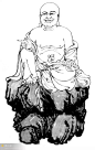 #雕刻参考图##玉雕图谱##玉雕线稿##玉雕##描线图##玉雕入门##玉雕图案##玉雕描图##中国传统##设汇##设汇素材网##设汇设计##https:::www.shehui123.cn罗汉白描图 (57)