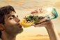 Santal - Il sapore della frutta : LSD developed this amazing CGI artwork together with the creative agency Le Balene, the client being the lage Parmalat / Lactalis group. And their brand Santàl.The artwork is part of a large scale billboard campaign which