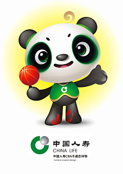 lijianluan采集到中国人寿CBA吉祥物征集
