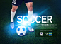 体育足球世界杯赛事宣传海报PSD模板 ti375a7406 平面设计 海报