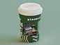 Starbucks package cup starbucks render isometric lowpoly illustration 3d blender blender3d