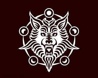 狼头像设计狼头像图腾动物邪恶猛兽黑金属