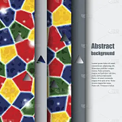 带有抽象背景的宣传册模板。