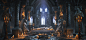 Inside view of the catacomb, yuri kim : catacomb<br/>3D environment art portfolio