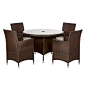 Buy Cannes 4-seater Garden Dining Set  - Outdoor Furniture - Home Furniture Products at LandmarkShops : Relax or spend a comfortable evening with friends in the garden or in the confines of your patio with this 4-seater dining set. Featuring a contemporar