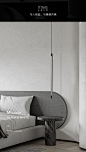 米拿 意式极简床头吊灯LED卧室客厅设计师全铜高级现代简约线条灯-tmall.com天猫