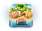 Dribbble - Paradise Island by Denis Shoomov