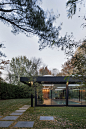 A展亭，蒙特利尔 / Maurice Martel architecte : 明净透亮的玻璃休闲空间