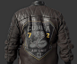 Leather Bomber Jacket  - Marvelous Designer Garment, Travis Davids : A garment i created using Marvelous Designer that i further enhanced with zbrush. I treated this as an exercise to see how far I could push my Marvelous Designer garments and also to see
