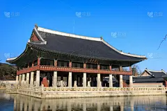首尔,宫殿,韩国,水平画幅,无人,大门,要塞,屋顶,景福宫,城镇_4867432530
