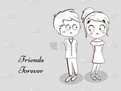 友谊日的背景插图
